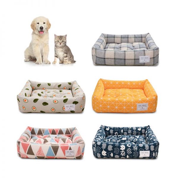 Printed Dog Bed