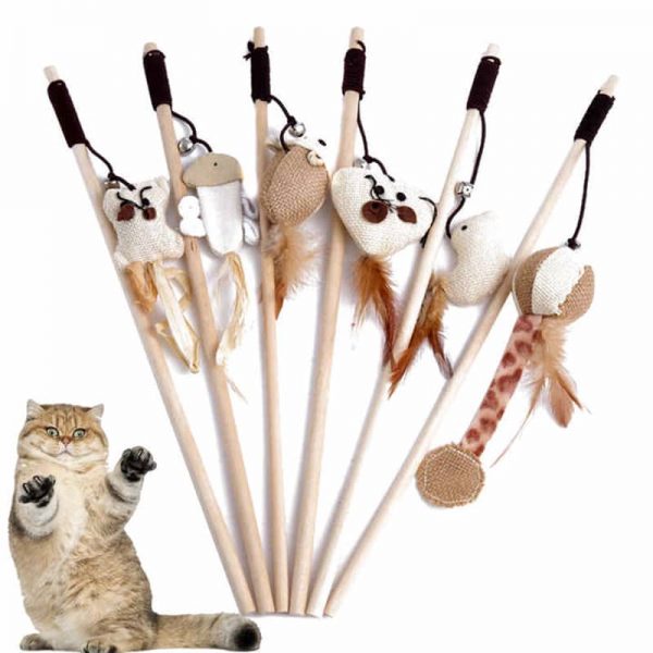 Teaser Stick Cat Toy