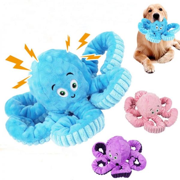 Squeaky Plush Dog Toy2